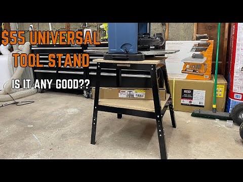 Universal Tool Stand from Harbor Freight Review with Bottom Shelf Dimensions