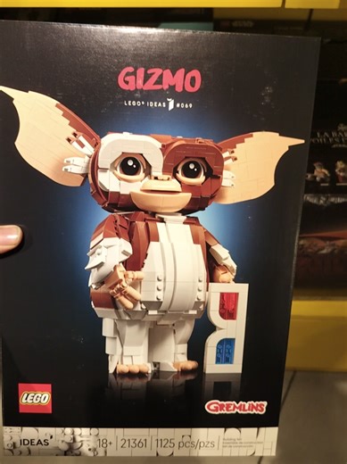 Ooh they have Gizmo again. this time two on the shelf! should I get him? #legogizmo #legogremlins #gremlin #legosoftiktok