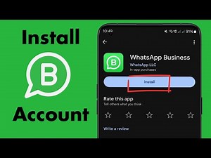How to install whatsapp business account