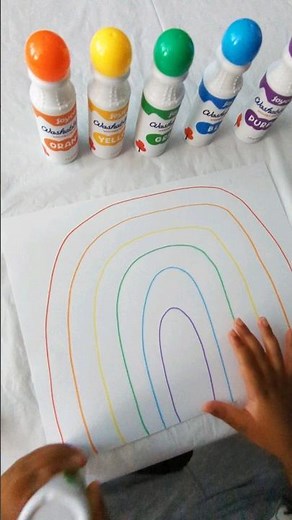 Rainbow Art With Dot Markers | Educational Videos for Toddlers