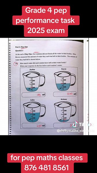 pep grade 4 performance task exam 2025