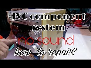 JVC component system #how to repair no sound#how to repair defective volume control.#how to fix.
