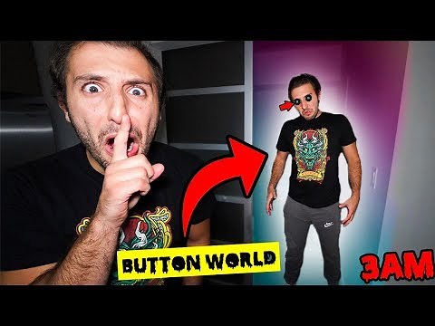 I ENTERED THE BUTTON WORLD DIMENSION AT 3 AM CHALLENGE (EVIL ALDO TWIN APPEARED!)