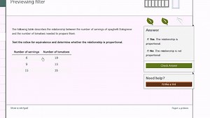 Proportional relationships: spaghetti
