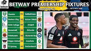 Betway Premiership 2025 26 Match Fixtures Week 11 Betway Premiership Log Standings Mp3 & Mp4 Download