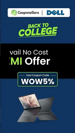 Dell Exclusive Promo Code Inside | EXTRA 5% OFF On Laptops | CouponzGuru