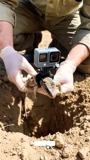 GoPro Lizard POV:Inside View Will Shock You! #explore #viral