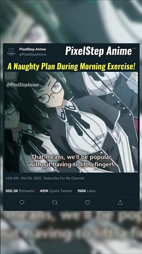 A Naughty Plan During Morning Exercise!😃😃||#anime #animeedit