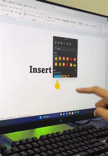 👍នេះជារបៀបបញ្ចូលរូប Emoji ណាមួយនៅលើ Window ដោយប្រើ Shortcuts key Win . 🧑‍💻❤️🖥️ #Window #Emoji #cscomputer
