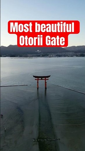 Epic Drone View of Japan’s Floating Torii Gate