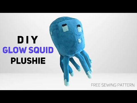 How to Make a Minecraft Glow Squid Plushie [Free Pattern]