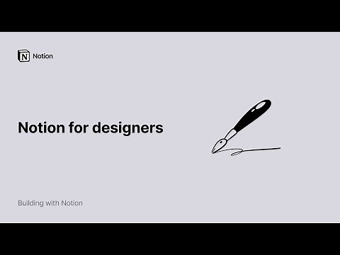 Notion for designers