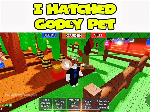 Godly Hatched Pet ☠️🤩 #roblox #robloxgrowagarden #hayleykayla | Hayley & Kayla Llarena