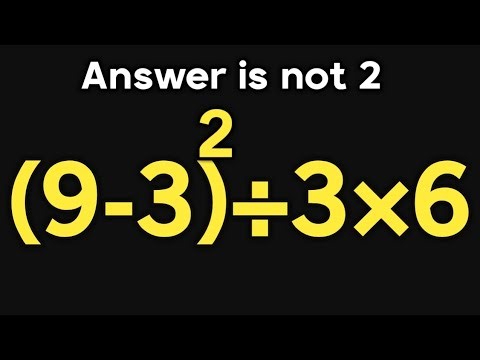 (9-3)²÷3×6 = ❓ / Only 5% can solve this math question / PEMDAS rules question