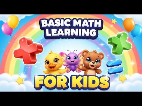 Basic Math for Kids | Kids Basic Math Learning Plus Minus Multiply Divide | Fun & Easy Cartoon