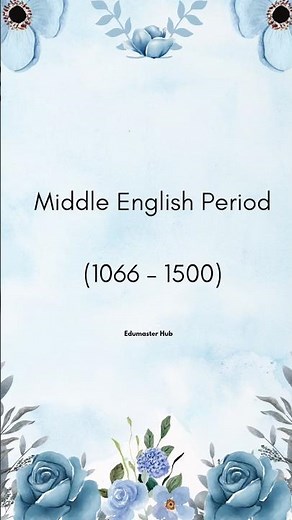 Middle English Period Summary – Easy & Fast! #MiddleEnglish #Chaucer #CanterburyTales