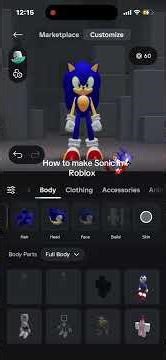 How to make Sonic in Roblox!