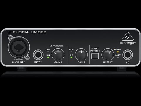 INSTALANDO INTERFACE BEHRINGER UMC-22 100% FUNCIONAL