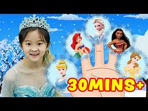 Winter Princesses & Frozen Finger Family | Nursery Rhymes | DoReMi Kids Songs