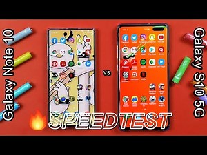 Samsung Galaxy Note 10 vs S10 5G Speed Test