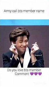 army call bts member name and all army comments 💜💜💜💜💜