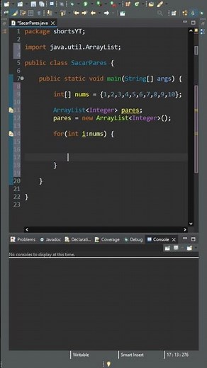 Sacar numeros PARES en JAVA