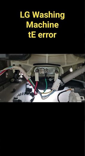 LG Washing Machine error tE solution