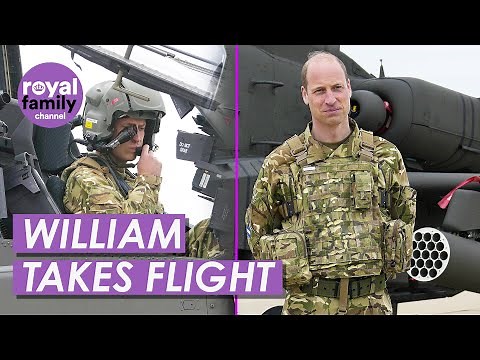 Prince William Flies in Helicopter After Becoming Colonel-in-Chief of the Army Air Corps