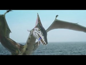 Sharktopus vs. Pteracuda | Diver's death & fight scene