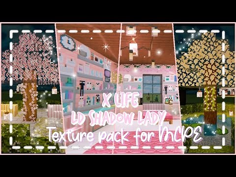 ✨LD Shadow Lady (XLife) Texture pack For Mcpe🍃 | The girl miner 🌻