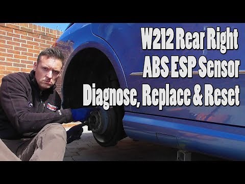 Mercedes W212 Rear Right ABS ESP Fault Sensor Replace DIY Guide 44F100
