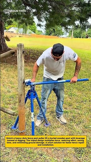 Fence Post Removal Hack #ConstructionTips #ToolHacks #DIYProjects