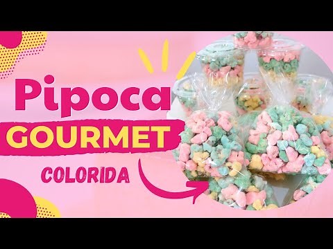 How to make gourmet popcorn with Ninho milk powder | Colored popcorn