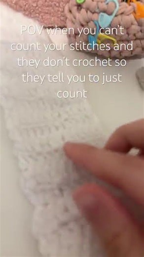 How do I explain that’s not how it works😭#crochet#stitchcount#viral#reletable