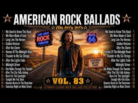 70s 80s 90s Rock Ballads Compilation | Feel Every Note With This Timeless Collection 🎧 | Vol. 83