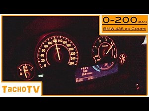 2014 BMW 435d (F32) xDrive 0-200km/h (124mph) Launch Control 1080p