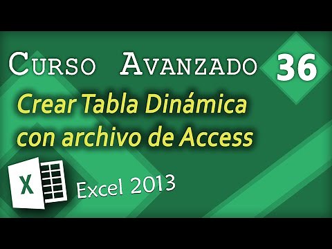 Create a PivotTable with an Access File | Excel 2013 Advanced Course #36