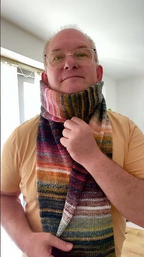 Easy Scarf on Knitting Machine