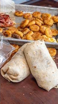 Make Ahead Breakfast Burritos on the Blackstone Griddle