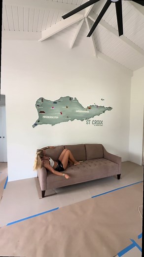 Mural Wall Painting: Create a World Map for Guests