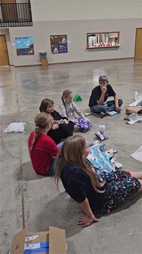 Playing pass the parcel at the lock in.