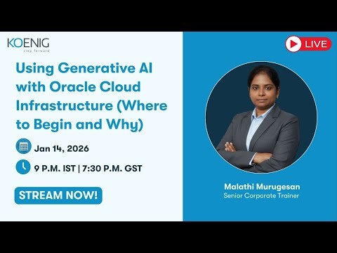 Using Generative AI with Oracle Cloud Infrastructure (Where to Begin and Why)