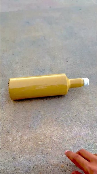 Yellow glass bottle!