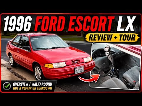 1996 Ford Escort LX Review & Tour – Clean 90s Economy Car Walkaround
