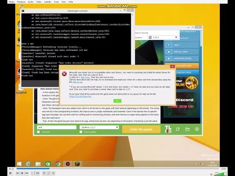 how to fix minecraft error open gl for low end pc
