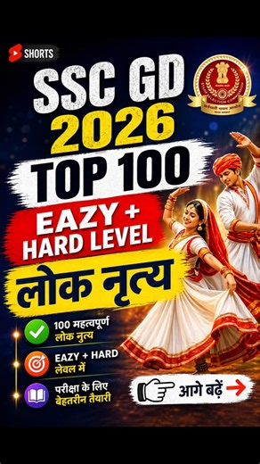 Top Indian Folk Dances | State Wise Dance List 🇮🇳 #sscgdpaper