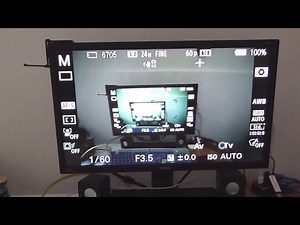 Sony A6000: PC Display as External Monitor (LiveView through HDMI)