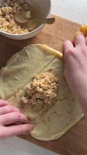 Блинчики с курицей и грибами