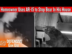 Armed Homeowner With AR-15 Defends Against Bear Breaking In At Night