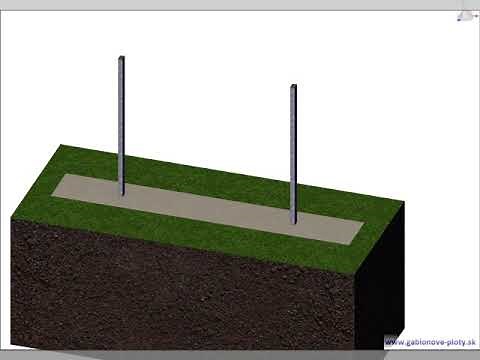 Montážny návod - gabionový plot Premium s dĺžkou 250cm | Gabiony Lemon